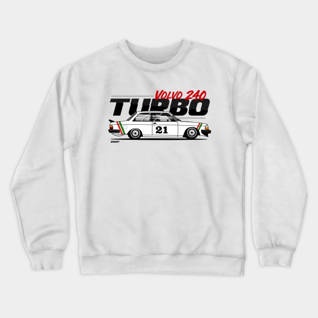 240 turbo 1985 champion Crewneck Sweatshirt by shketdesign